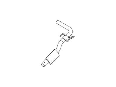 Ram 68188677AD RESONATOR AND TAILPIPE Exhaust