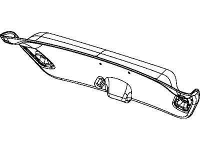 Mopar 1SW39VXLAC Trunk Lid Trim, Rear