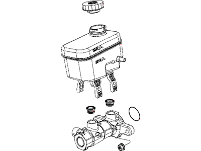 Mopar 68003617AA Master Cylinder Brake