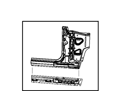 Jeep 68003226AD Panel Kit - Bodyside Aperture Front