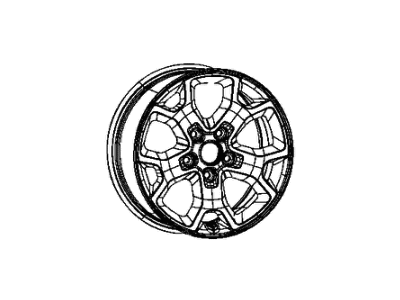 Jeep 6BZ392XFAA WHEEL Aluminum