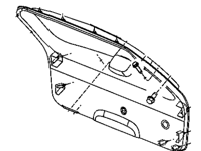 Jeep 68002658AA CLIP Liftgate