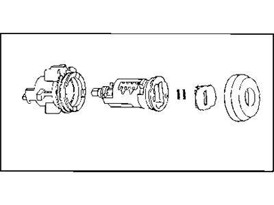 Dodge 68085676AA CYLINDER Door Lock