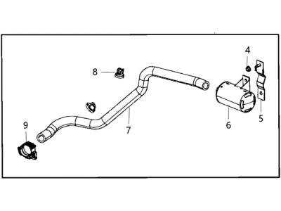 Ram 68233217AA FILTER Fuel Vapor Vent