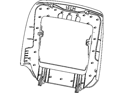 Dodge 1UV13XDVAA PANEL Front Seat Back