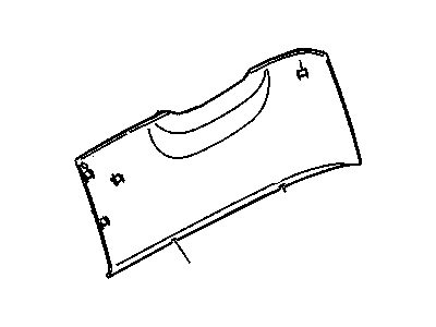 Chrysler UD58TL2AC COVER Instrument Panel Steering Column Opening