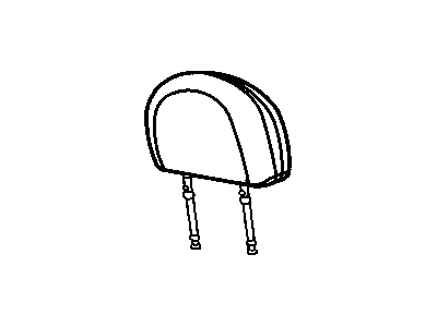 Jeep XR831L5AA HEADREST Rear Right