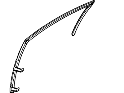 Dodge 5008576AA WEATHERSTRIP Front Door Glass Run