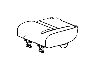 Chrysler 1QM39XDVAA COVER Rear Seat Cushion 40 % Side