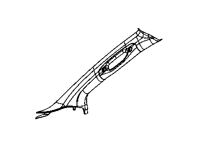 Dodge 1GY87DW1AC MOLDING Windshield Garnish