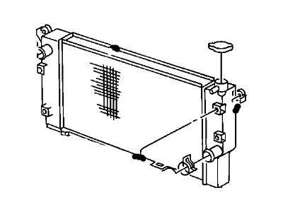 Dodge 2AMR2479AA RADIATOR Engine Cooling NOTE:25 pc min Qty Mix and Match Pallet Program only, Use mopar.com to order, Magneti-Marelli Parts tab