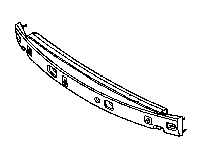 Mopar 4857882AA Reinforcement Front Bumper With Absorber