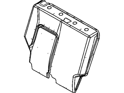 Jeep XF781DVAA CONTROL SEAT RELEASE With Cable and Latch