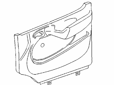 Mopar 5104340AA Panel Front Door Trim