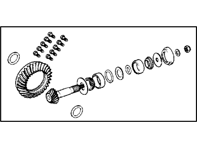 Jeep 5072997AB GEAR KIT Ring And Pinion