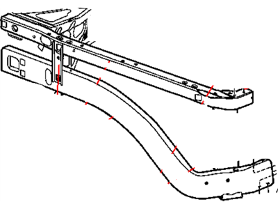 2002 Dodge Ram 1500 Radiator Support - 55275695AC