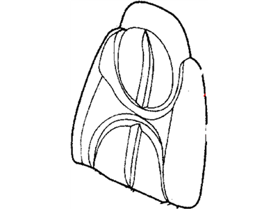 Dodge WN081DVAA COVER Front Seat Back Passenger