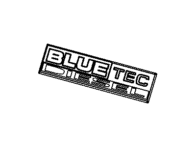 Mopar 68036731AA Nameplate, Blue, Rear