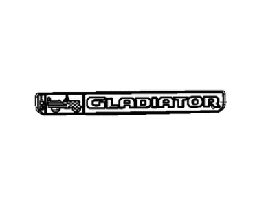 Mopar 68506274AB Nameplate Front Fender Anniversary Edition