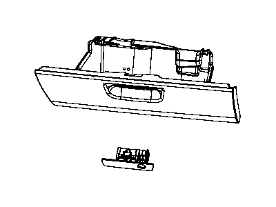 Jeep 1EJ321D1AE GLOVE BOX Instrument Panel