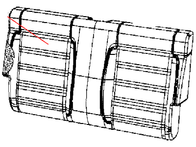Jeep 5MG901X9AA COVER Rear Seat Back
