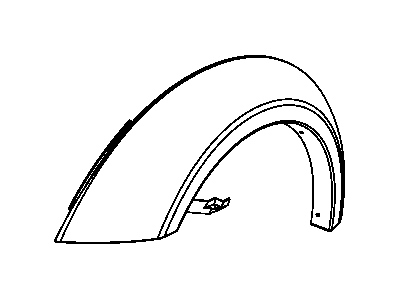 Mopar 5KH16TZZAA Applique Fender Front