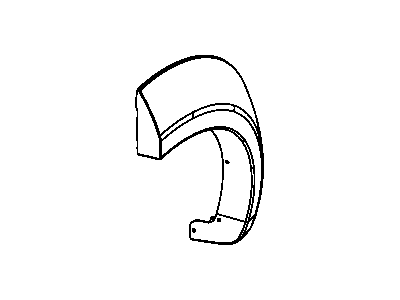 Mopar 5KH50CD7AA Applique Fender Rear Fender