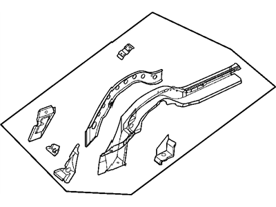 Chrysler 5139029AA SIDEMEMBER