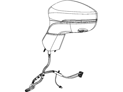Mopar 5RM12AXRAD Mirror Outside Rearview