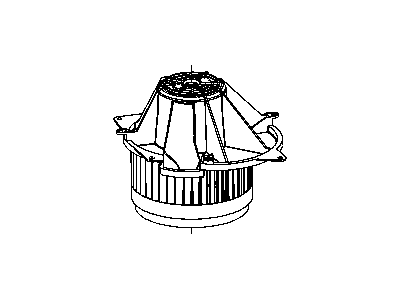 Dodge 5061091AA MOTOR Blower with Wheel