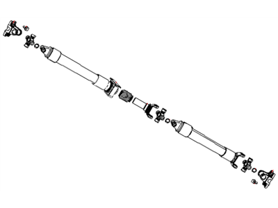 2008 Dodge Ram 2500 Drive Shaft - 52123132AA