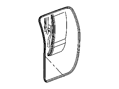 Dodge 55277296AA WEATHERSTRIP Door Opening