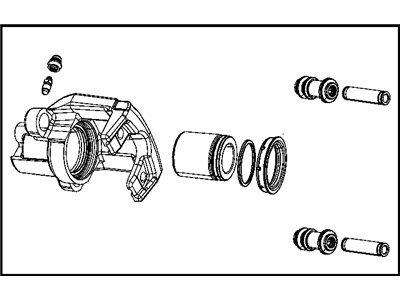 Dodge 68052381AA CALIPER ASSEMBLY Disc Brake Rear