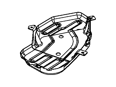 Dodge 68061321AB SKID PLATE Fuel Tank