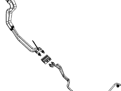 Dodge 4598101AC TUBE AND HOSE Oil Cooler