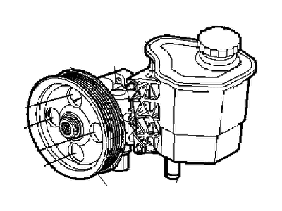 Chrysler 68102471AA STEERING PUMP KIT PUMP & PULLEY