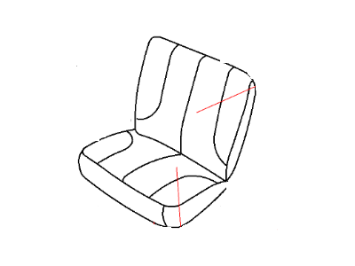 Ram 1TU24DK2AA COVER Rear Seat Back Left