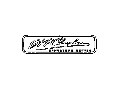 Mopar 55370001AA Nameplate [W P Chrysler Signature Series]