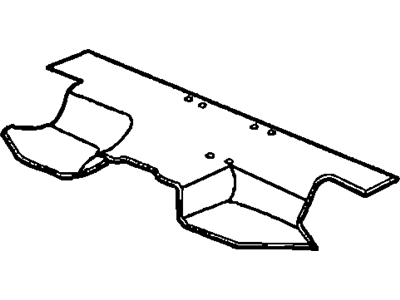 Dodge 55350920AL SILENCER Floor Pan Under Rear Seat