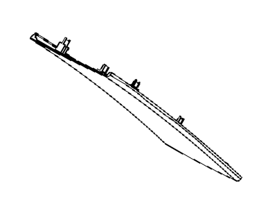 Jeep 1GG49BD3AE MOLDING Rear Header Upper