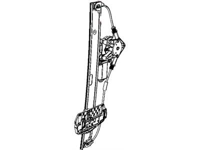 Jeep 68014950AA REGULATOR Rear Door Window