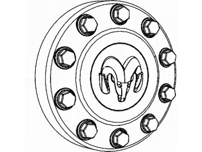 Ram 6PG03SZ0AB CAP Wheel Center