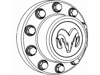 Ram 6PG04SZ0AB CAP Wheel Center