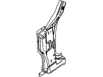 Chrysler 5140598AA PILLAR Front Hinge