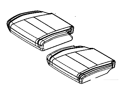 Dodge 6NT48DX9AA COVER Rear Seat Cushion 3rd Row