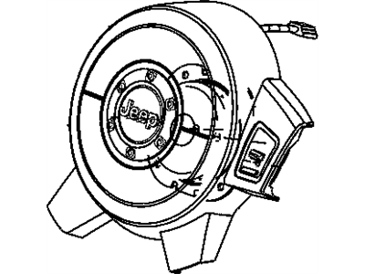 Jeep 1CJ841DVAA COVER Air Bag Module