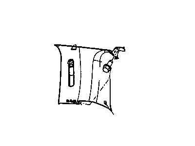 Chrysler 5HN03BDXAE MOLDING C Pillar