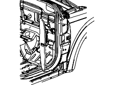 Dodge 5178089AD SILENCER Fender to Hinge Pillar