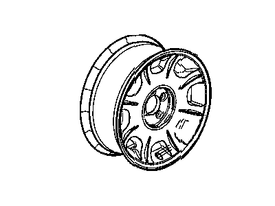 Dodge 1BK47SZ7AC WHEEL Aluminum