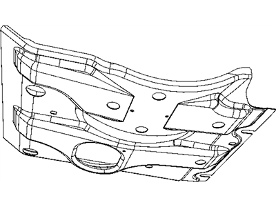 Dodge 52129290AC SUPPORT ASSEMBLY Front Belly Pan